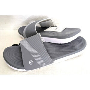 1 Pair Champion Men's Jerry Slide Gray Size SM 7/8 Foam Slippers